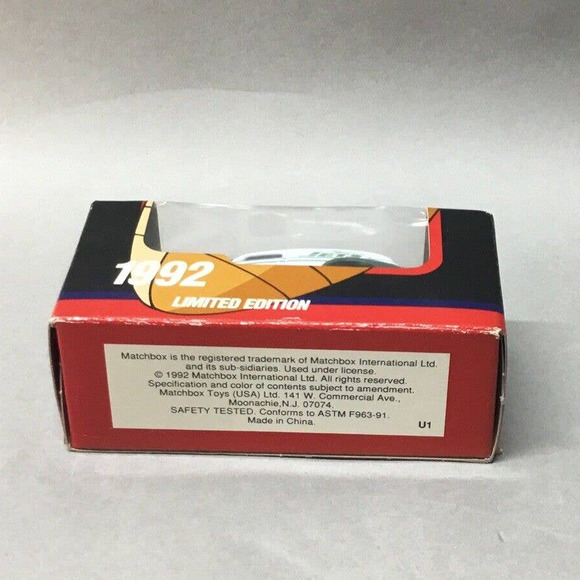 MATCHBOX 1992 JETS NFL TEAM COLLECTIBLES DELIVERY VAN FACTORY SEALED NIB - Picture 4 of 4